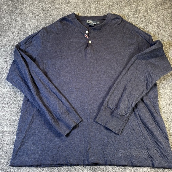 Polo Ralph Lauren Other - Polo Ralph Lauren Men's Navy Blue Cotton Thermal Henley Shirt Long Sleeve XL‎
